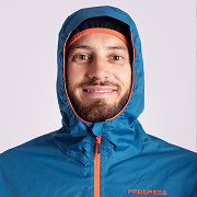 Pánská outdoorová bunda PROGRESS Elite Man - petrol/oranžová