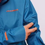 Pánská outdoorová bunda PROGRESS Elite Man - petrol/oranžová