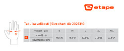 Cyklo rukavice ETAPE Air - černá