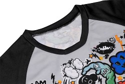 Dětský cyklodres ETAPE Boom - černá/grafika