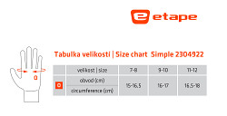 Dětské cyklistické rukavice ETAPE Simple 2.0 - lila/růžová