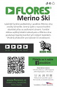 Lyžařské merino ponožky FLORES Merino Ski - černá/sv. zelená