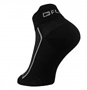 Ponožky FLORES Sneaker - černá/šedá