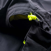 Pánská lyžařská bunda HI-TEC Bicco II - black/yellow green - vel. XL