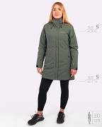 Dámský zimní kabát KLIMATEX Aora1 - khaki