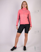 Dámská cyklistická bunda KLIMATEX Diana - růžová/vínová