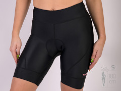 Dámské cyklošortky KLIMATEX Pia - černá/růžová