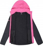 Dámská mikina KLIMATEX Romy1 - černá/růžová