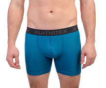 Pánské funkční boxerky KLIMATEX Rune Mid Silktouch - modrá