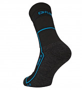 Ponožky FLORES Merino HD - černá/modrá