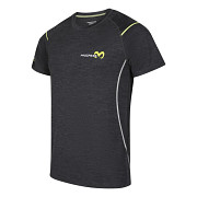 Pánské merino triko PROGRESS MW NKR - černý melír