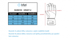 Unisex lyžařské rukavice KILPI Grant-U černá