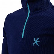 Dětský pulovr KLIMATEX Dashi - tm. modrá/sv. tyrkysová
