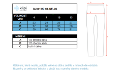 Dětské funkční spodky KILPI Oline-JG světle modrá