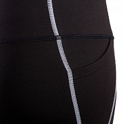 Dámské běžecké legíny KLIMATEX Lina - černá/bílá