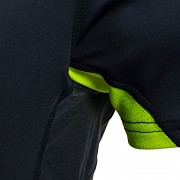 Pánské funkční triko KLIMATEX Jafar - antracit/žlutá neon