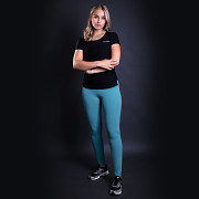 Dámské legíny PROGRESS Silvia - modrozelená