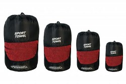 Ručník FERRINO Sport Towel - jednotlivé velikosti při sbalení