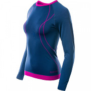 Dámské funkční triko HI-TEC Lady Ikar Top - insignia blue/festival fuchsia