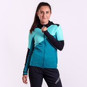 Dámská mikina PROGRESS Territoria Hoody - černá/mint