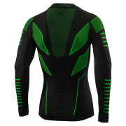 Pánské funkční triko KLIMATEX Croul - černá/zelená
