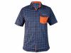 Produkt: Pánská košile HAVEN Agnes SlimFit Men - blue/orange - vel. 3XL
