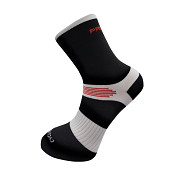 PROGRESS Cycling High Sox - černá/bílá