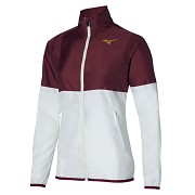 MIZUNO Printed Jacket - cabernet/white