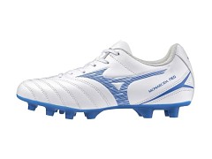 MIZUNO Monarcida Neo III Select JR FG - white/laser blue - vel. 35 (UK 3)