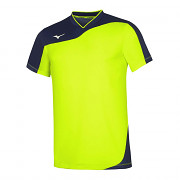 MIZUNO Premium Myou Tee - yellow flue/navy