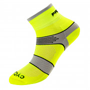 PROGRESS Cycling Sox - reflexní žlutá/šedá 22