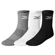 MIZUNO Training 3P Socks - white/black/melange (balení 3 párů) - vel. S (35-37)