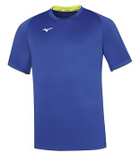 MIZUNO Core Short Sleeve Tee - royal/yellow fluo - vel. 3XL