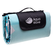 AQUAWAVE Salva Blanket - blue wave print - 200 x 200 cm