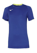MIZUNO Core Short Sleeve Tee JR - royal/yellow fluo