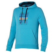 MIZUNO Graphic Hoody - maui blue - vel. S