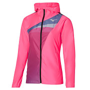 MIZUNO Release Hooded Jacket - high-vis pink - vel. S