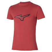 MIZUNO RB Logo Tee - mineral red - vel. M