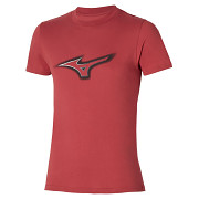 MIZUNO RB Logo Tee - mineral red - vel. XL